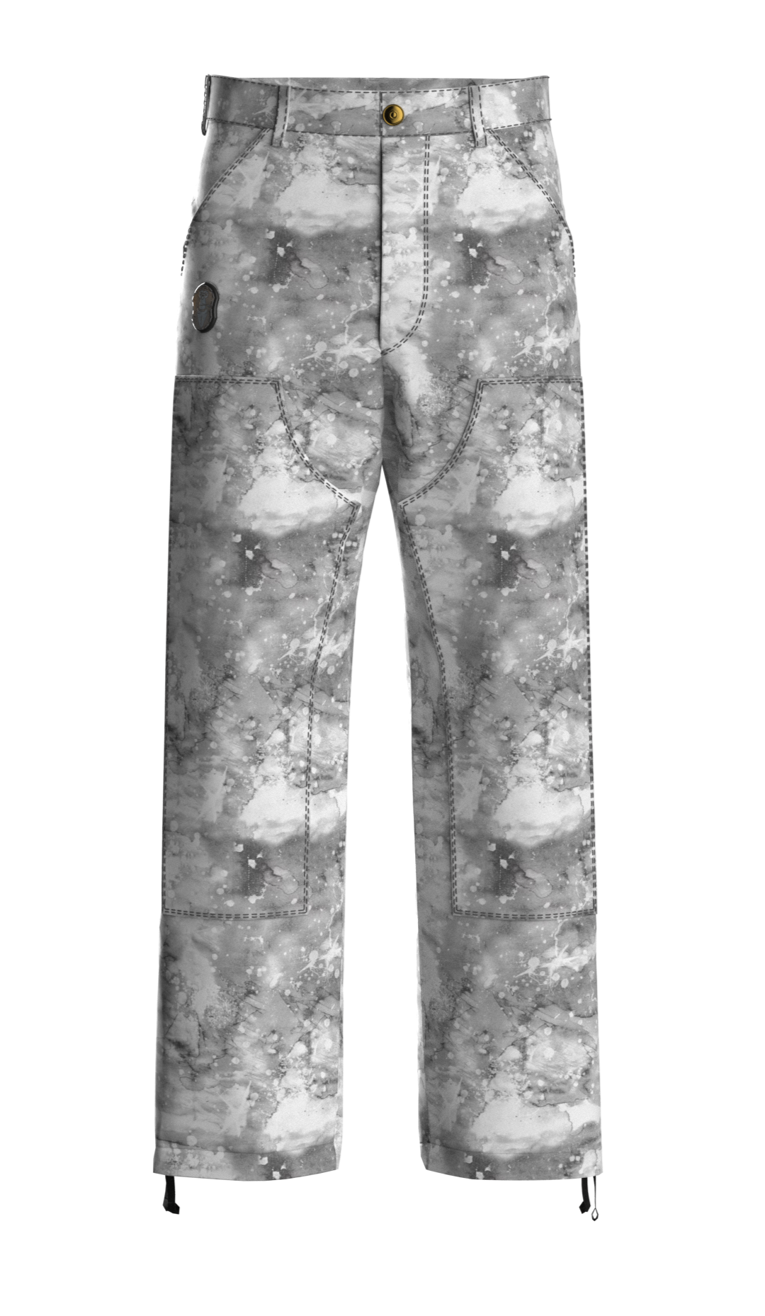 Grey Denim Pants