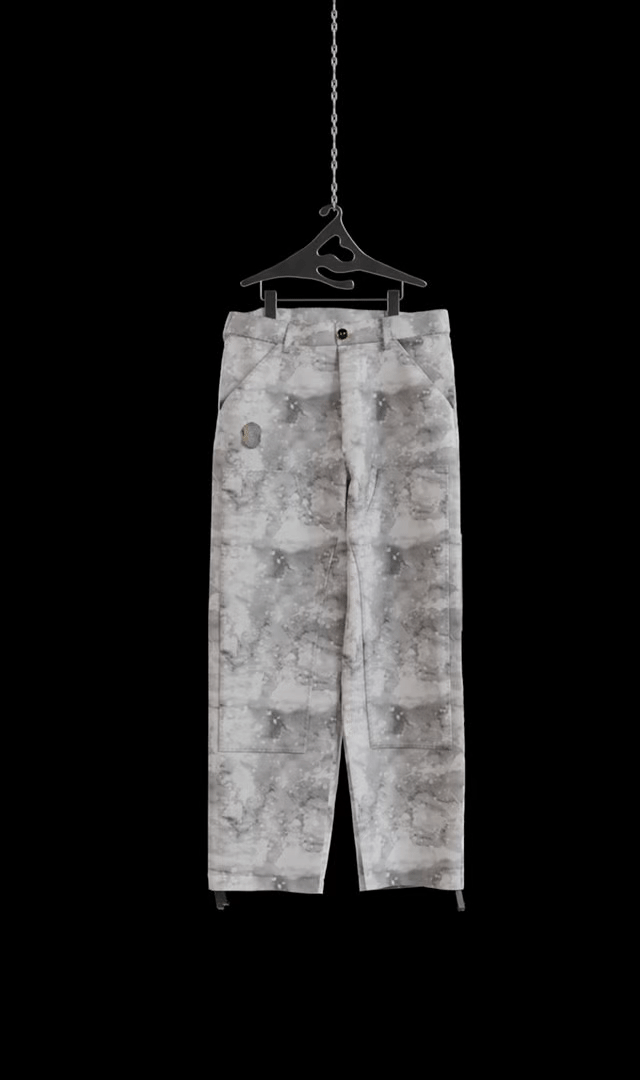 Grey Denim Pants